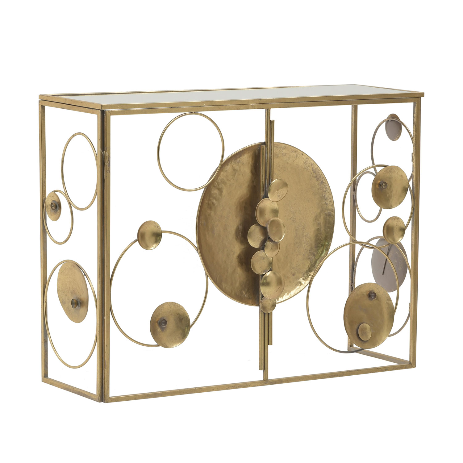 Gold/weißer Konsolentisch, 3-50-267-0007,  InArt